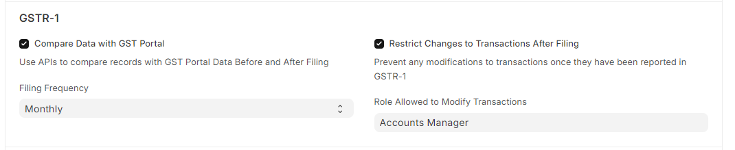 GST Settings